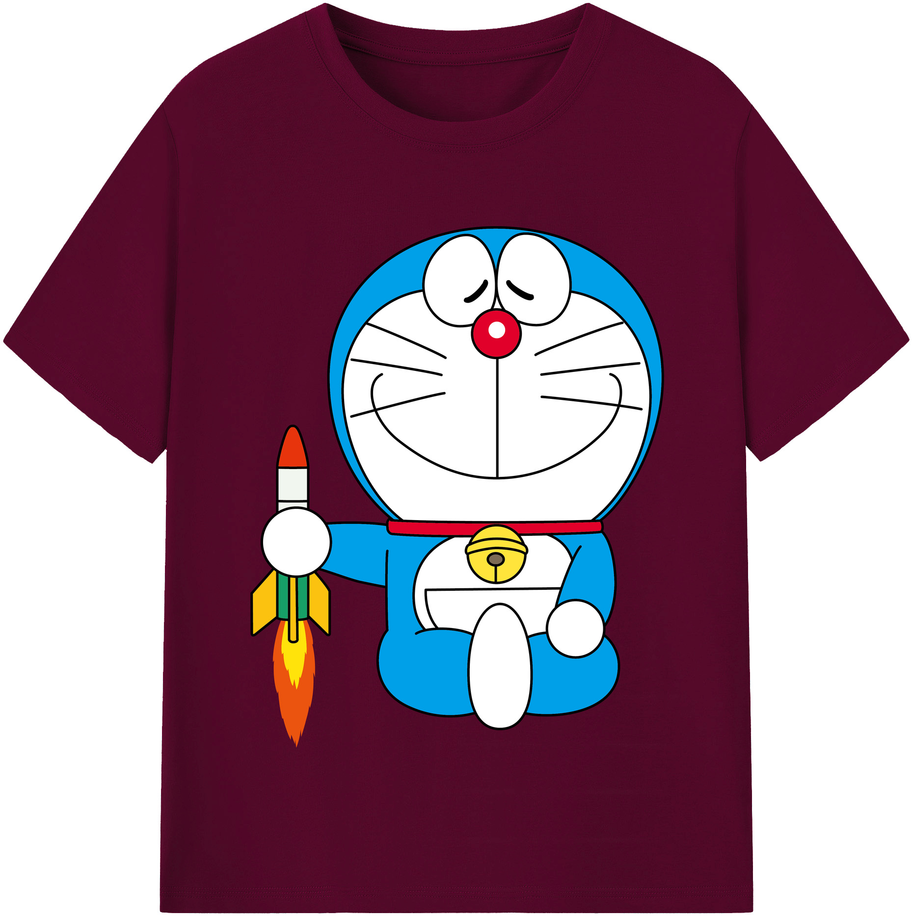 （画像用） ドラえもん Doraemon レディースカジュアルプリントTシャツ（綿100％）